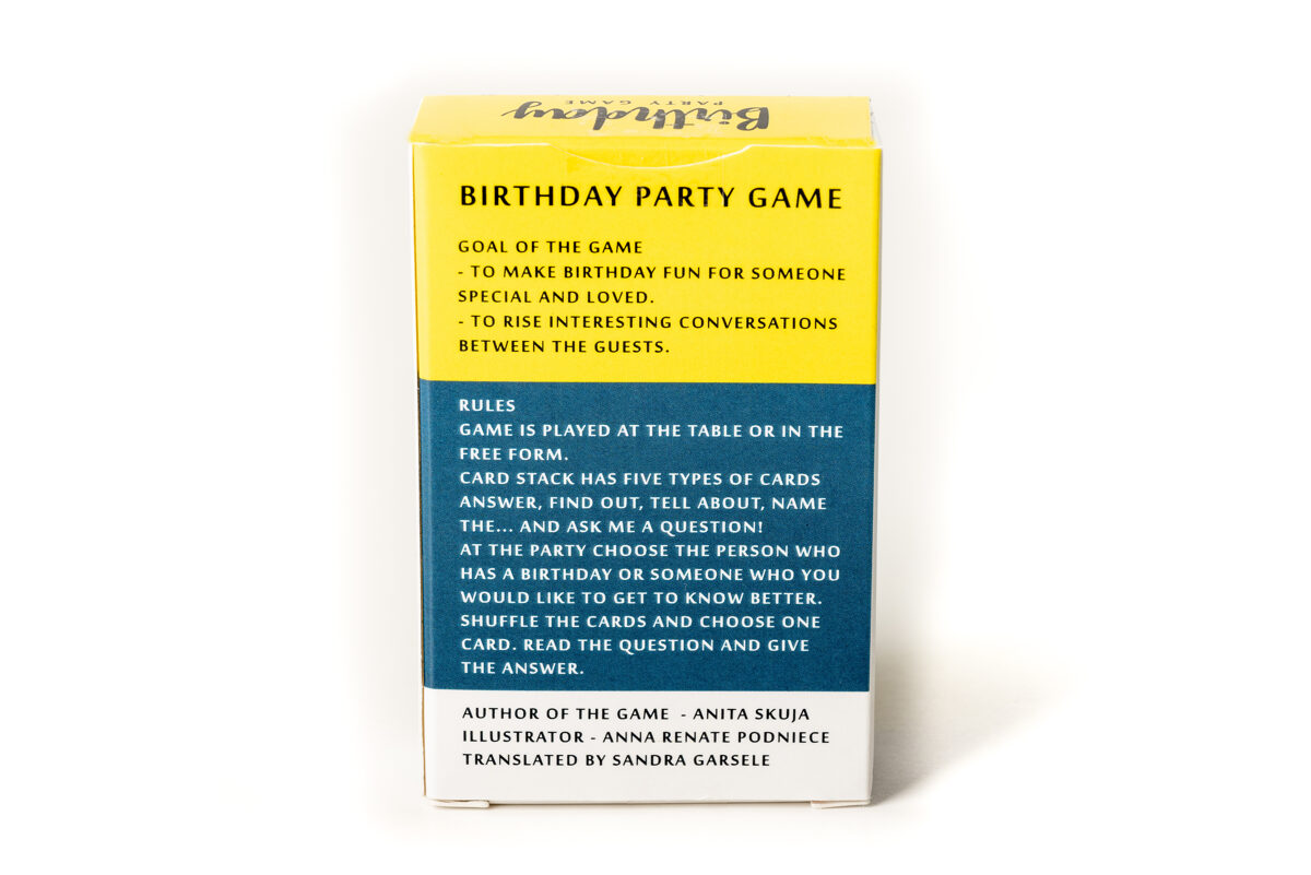 Party game BIRTHDAY